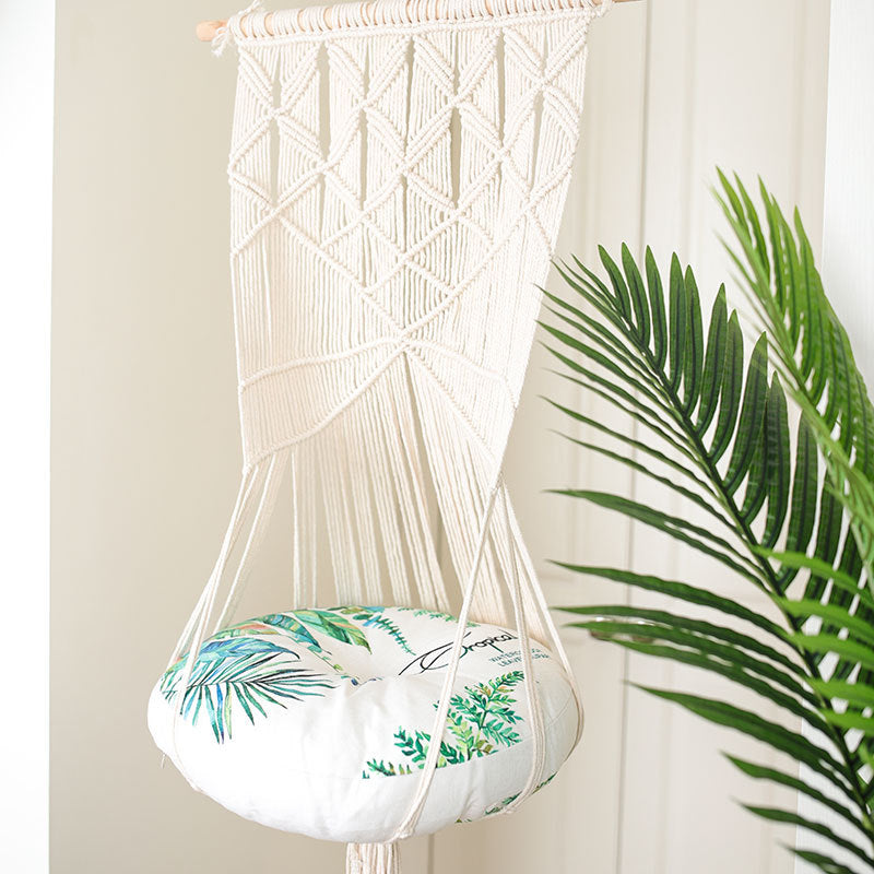 Boho Macrame Pet Hammock