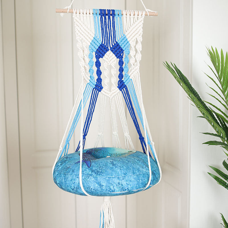 Boho Macrame Pet Hammock